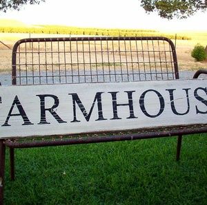Farmhouse sign